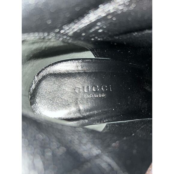 GUCCI CAMPAIGN PYTHON HORSEBIT HIGH TALL BOOTS BEIGE BROWN SZ 37.5 - Picture 12 of 14